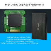 Richwell SATA R23-SATA-2TB 2TB 2.5 inch USB3.0 Interface Mobile Hard Disk Drive(Black)