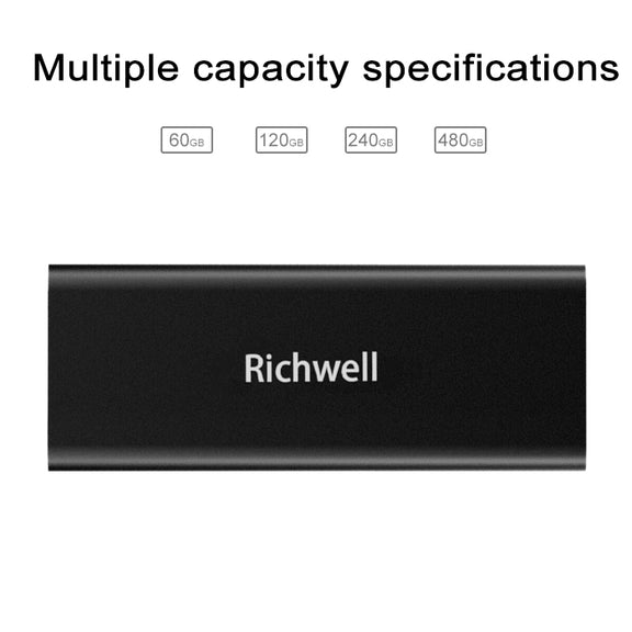 Richwell SSD R280-SSD-60GB 60GB Mobile Hard Disk Drive for Desktop PC(Black)