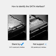 SEATAY HD213 Tool Free Screwless SATA 2.5 inch USB 3.0 Interface HDD Enclosure, The Maximum Support Capacity: 2TB(White)