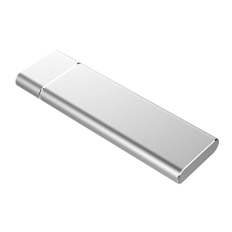 M.2 NGFF to USB-C / Type-C USB 3.1 Interface Aluminum Alloy SSD Enclosure (Silver)