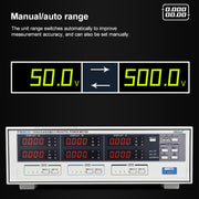 DCUU PM9830 500V 40A Three Phase Digital AC Voltage Current Power Factor & Power Meter (EU Plug)