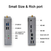 K660S Windows and Linux System Mini PC, Intel Celeron Processor N2840 Quad-Core 1.83- 2.25GHz, 4GB RAM + 64GB SSD