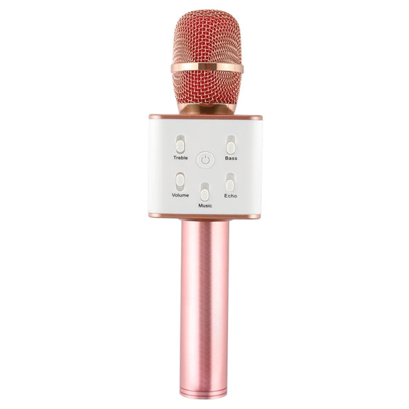 SDRD SD-08 Double Speakers High Sound Quality Handheld KTV Karaoke Recording Bluetooth Wireless Condenser Microphone(Rose Gold)