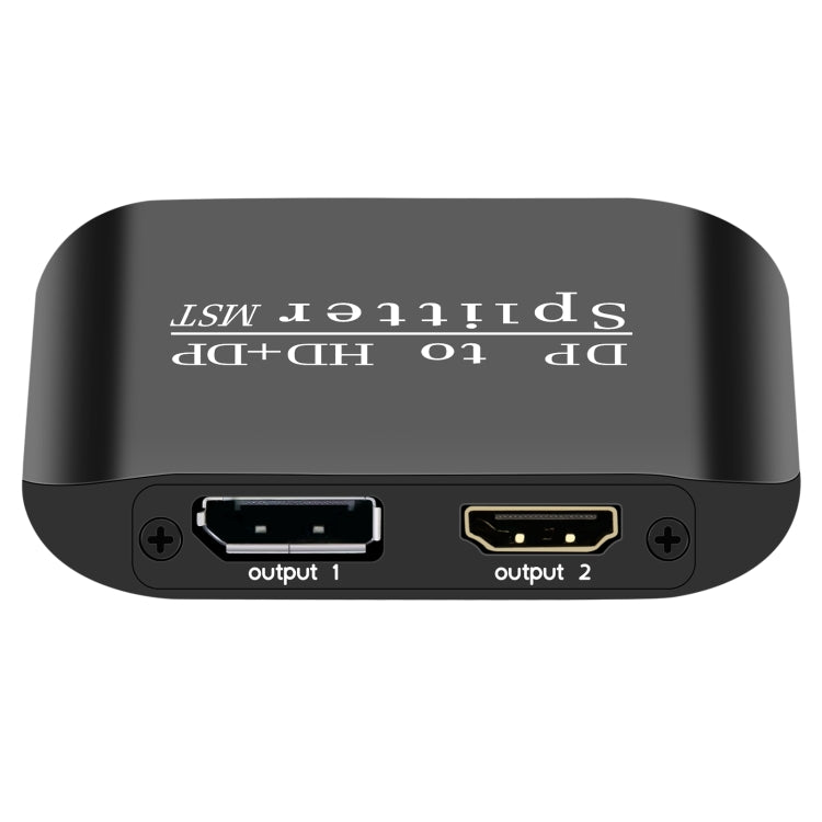 NK-W60 DP DisplayPort To HDMI, DP DisplayPort Splitter MST / SST Monitor Switcher (Black)