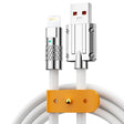 Mech Series 6A 120W USB to 8 Pin Metal Plug Silicone Fast Charging Data Cable, Length: 1.2m(White) - Normal Style Cable by PMC TechLife | Online Shopping South Africa | PMC TechLife | Buy Now Pay Later Mobicred