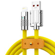 Mech Series 6A 120W USB to 8 Pin Metal Plug Silicone Fast Charging Data Cable, Length: 1.2m(Yellow) - Normal Style Cable by PMC TechLife | Online Shopping South Africa | PMC TechLife | Buy Now Pay Later Mobicred