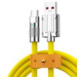Mech Series 6A 120W USB to USB-C / Type-C Metal Plug Silicone Fast Charging Data Cable, Length: 1.2m(Yellow) - free shipping - PMC TechLife - Order now!