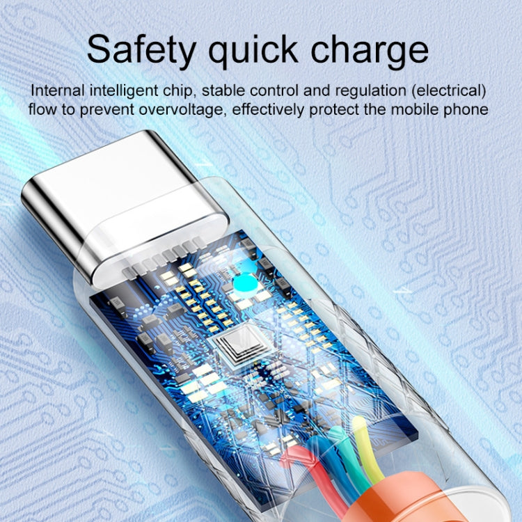 Mech Series 6A 120W USB to USB-C / Type-C Metal Plug Silicone Fast Charging Data Cable, Length: 1.2m(Yellow)