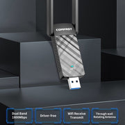 COMFAST CF-952AX V2 1800Mbps Dual Band Wireless Network Card WiFi6 USB Adapter