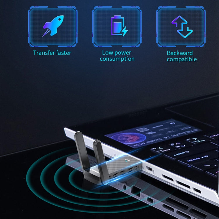 COMFAST CF-952AX V2 1800Mbps Dual Band Wireless Network Card WiFi6 USB Adapter