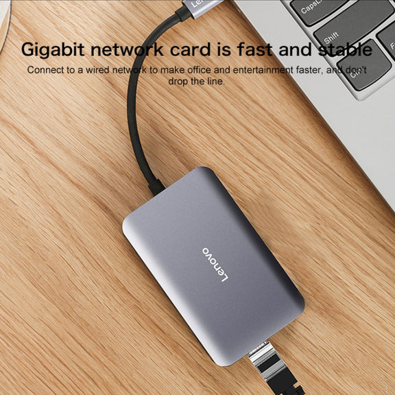 Lenovo F1-C08 8 In 1 Type-C / USB-C to HDMI Multi-function Converter Hub