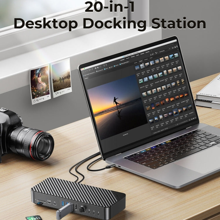 ORICO DKA20-BK-BP 10Gbps 20 in 1 Type-C 3.0 HUB Docking Station(EU Plug)
