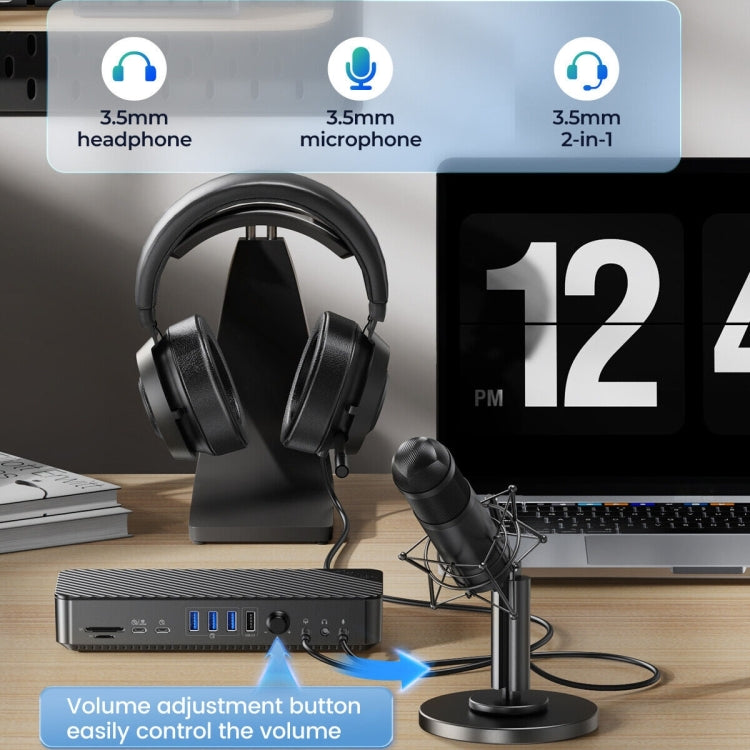 ORICO DKA20-BK-BP 10Gbps 20 in 1 Type-C 3.0 HUB Docking Station (US Plug)