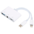 NK-109Pro USB-C/Type-C+8 Pin to USB+3.5mm+USB-C/Type-C Multifunctional Audio Adapter - Converter & Adapter by PMC TechLife | Online Shopping South Africa | PMC TechLife | Buy Now Pay Later Mobicred