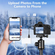 NK-109Pro USB-C/Type-C+8 Pin to USB+3.5mm+USB-C/Type-C Multifunctional Audio Adapter