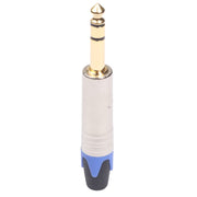 10 PCS TC203N 6.35mm Gold-plated Audio Stereo Connector Welding Plug