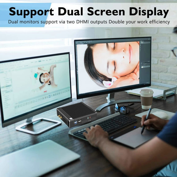 K620D Windows (Not Include XP) & Linux Mini PC, Intel Celeron N2840 Dual Core 4 Threads, up to 2.0GHz, 2GB RAM + 32GB SSD