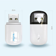 EZCast EZC-5200BS 600Mbps Dual Band WiFi + Bluetooth USB 2.0 Wireless Adapter (White)