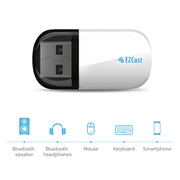 EZCast EZC-5200BS 600Mbps Dual Band WiFi + Bluetooth USB 2.0 Wireless Adapter (White)