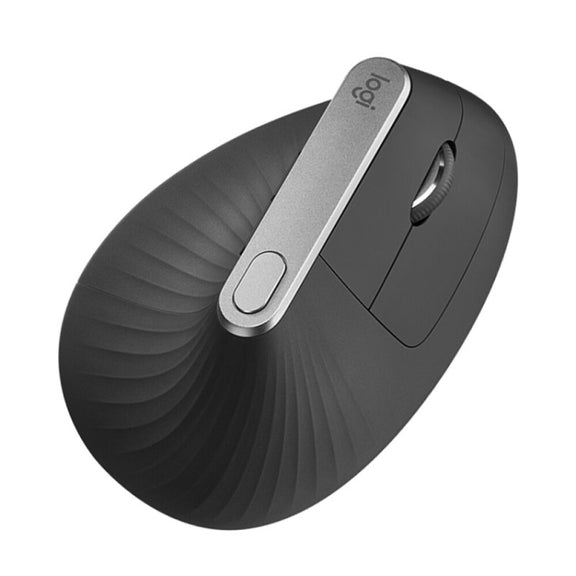 Logitech MX Vertical 4000DPI USB-C / Type-C + Unifying + Bluetooth Three-mode Ergonomic Wireless Vertical Optical Mouse (Black)