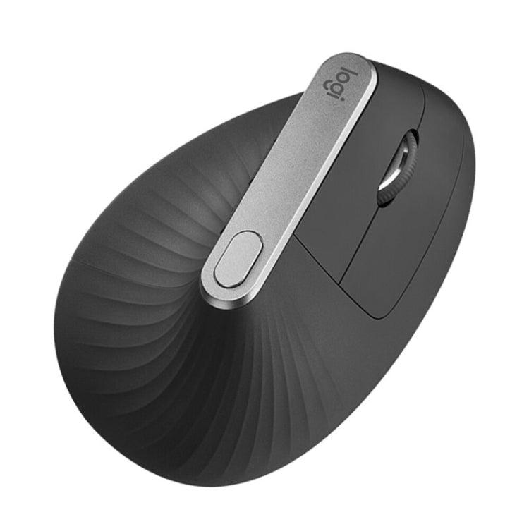 Logitech MX Vertical 4000DPI USB-C / Type-C + Unifying + Bluetooth Three-mode Ergonomic Wireless Vertical Optical Mouse (Black)