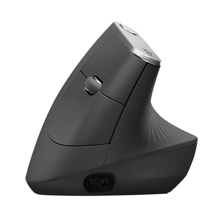 Logitech MX Vertical 4000DPI USB-C / Type-C + Unifying + Bluetooth Three-mode Ergonomic Wireless Vertical Optical Mouse (Black)