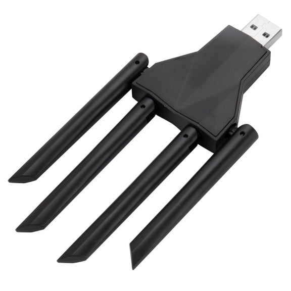 1300Mbps 5G Wireless Network Card Gigabit Dual Band Driver-free USB WiFi Receiver