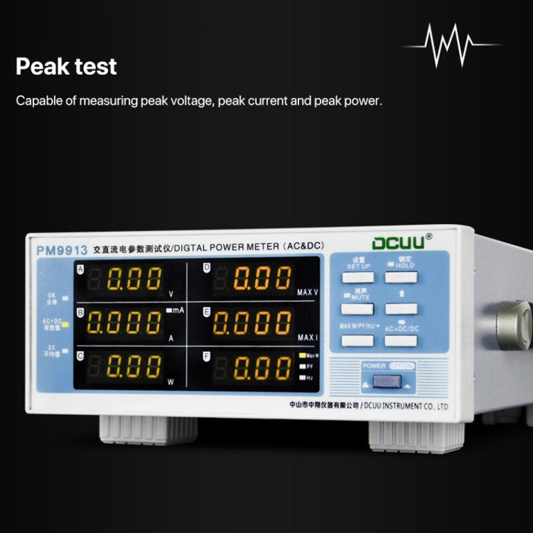 DCUU PM9913 Intelligent Electrical Parameters Measuring Instrument(EU Plug)