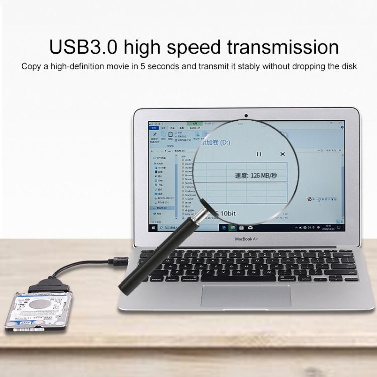 USB 3.0 to SATA 6G USB Easy Drive Cable, Cable Length: 15cm