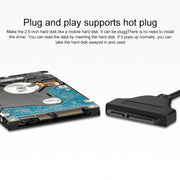 USB 3.0 to SATA 6G USB Easy Drive Cable, Cable Length: 15cm