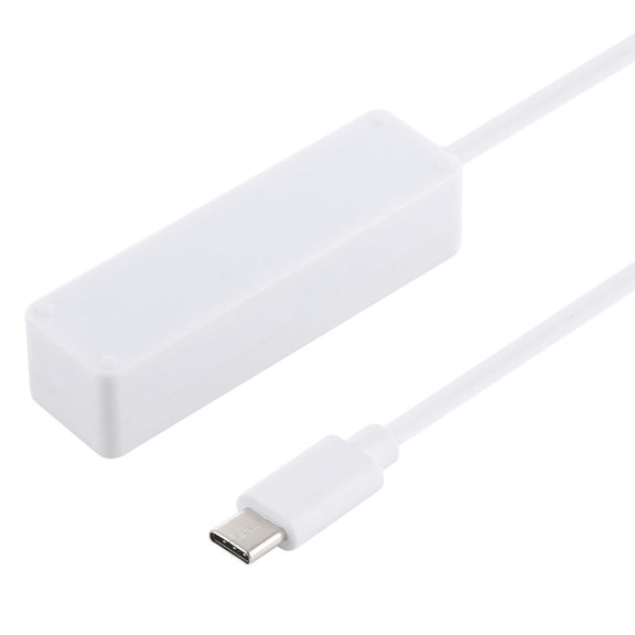 2 in 1 TF / SD Card Reader + 3 x USB 3.0 Ports to USB-C / Type-C HUB Converter, Cable Length: 26cm (White)