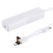 3 in 1 USB-C / Type-C + Micro USB + 4 x USB 2.0 Ports HUB Converter, Cable Length: 12cm(White)