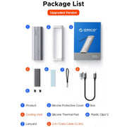 ORICO AXM2-G2-GY-BP M.2 NVMe SSD Enclosure with Silicone Protective Case & Type-C Cable