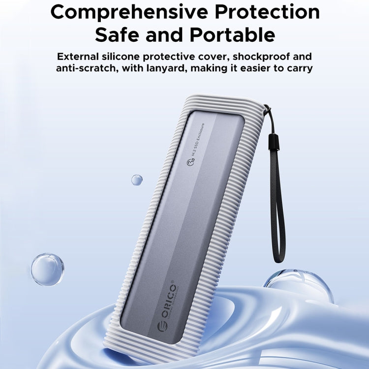 ORICO AXM2-G2-GY-BP M.2 NVMe SSD Enclosure with Silicone Protective Case & Type-C Cable