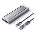 ORICO AXM2-G2-V1-GY-BP M.2 NVMe SSD Enclosure with Silicone Protective Case & Type-C+USB Cable - HDD Enclosure by ORICO | Online Shopping South Africa | PMC TechLife