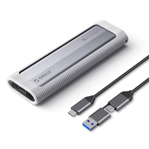 ORICO AXM2-G2-V1-GY-BP M.2 NVMe SSD Enclosure with Silicone Protective Case & Type-C+USB Cable