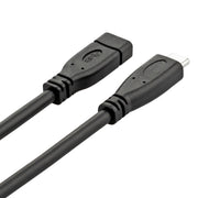 USB 3.1 Type-C / USB-C Male to Type-C / USB-C Female Gen2 Adapter Cable, Length: 1m