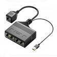 Female RJ45 4 in 1 Gigabit Network Splitter Cable Ethernet Network Coupler - free shipping - PMC TechLife - Order now!