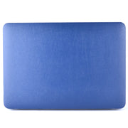 For MacBook Air 13.3 inch A1466 2012-2017 / A1369 2010-2012 Laptop PU Leather Paste Case (Dark Blue)