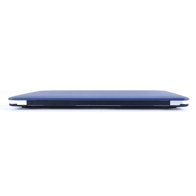 For MacBook Air 13.3 inch A1466 2012-2017 / A1369 2010-2012 Laptop PU Leather Paste Case (Dark Blue)