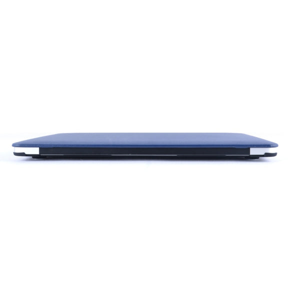 For MacBook Air 13.3 inch A1466 2012-2017 / A1369 2010-2012 Laptop PU Leather Paste Case (Dark Blue)