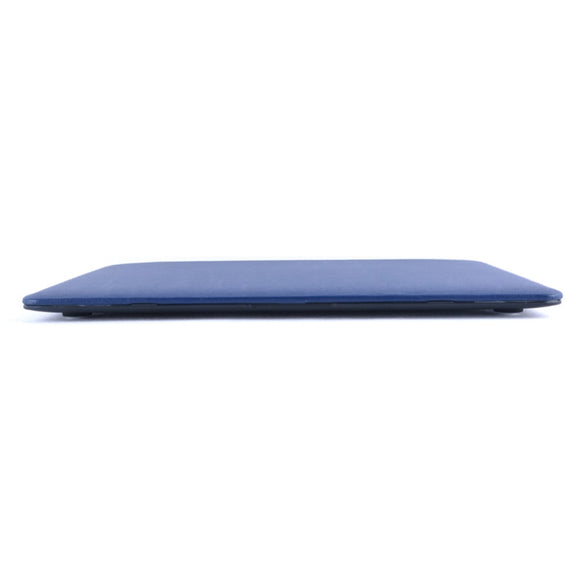 For MacBook Air 13.3 inch A1466 2012-2017 / A1369 2010-2012 Laptop PU Leather Paste Case (Dark Blue)