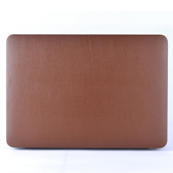 For MacBook Air 13.3 inch A1466 2012-2017 / A1369 2010-2012 Laptop PU Leather Paste Case (Brown)