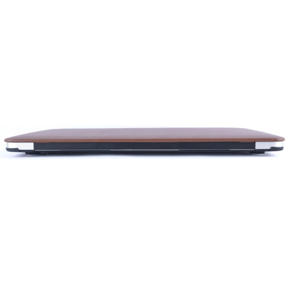 For MacBook Air 13.3 inch A1466 2012-2017 / A1369 2010-2012 Laptop PU Leather Paste Case (Brown)