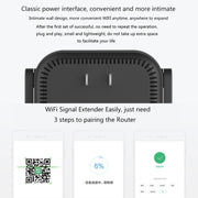 Original Xiaomi Mi WiFi Amplifier Pro 300Mbps WiFi Smart Extender Router with 2x2 External Antennas, US Plug(Black)