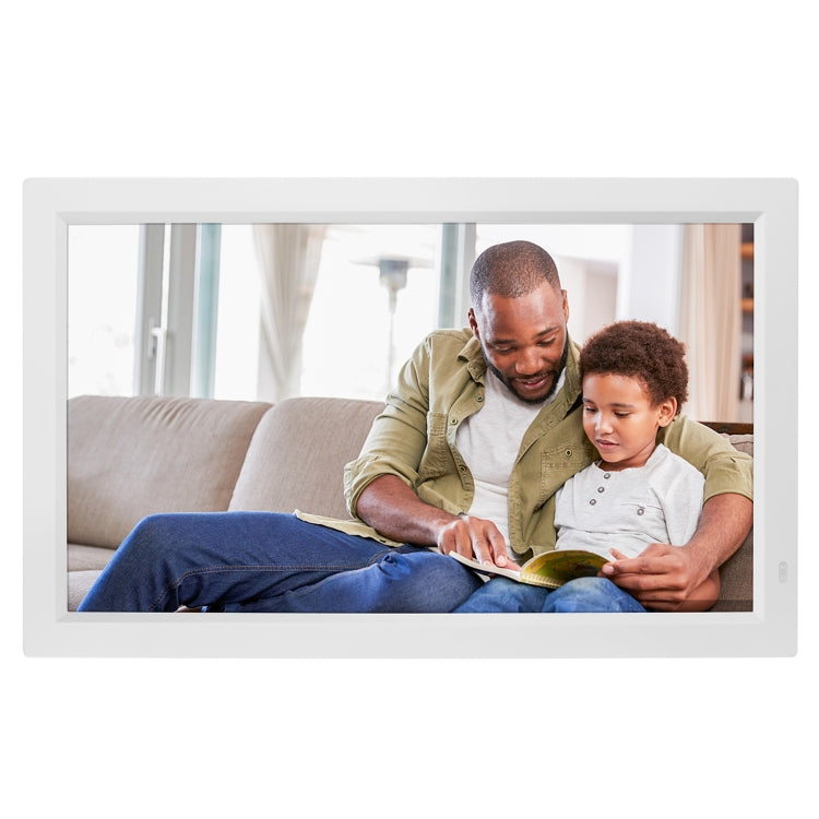 23.6 inch LED Display Digital Photo Frame with Holder & Remote Control, US Plug(White)
