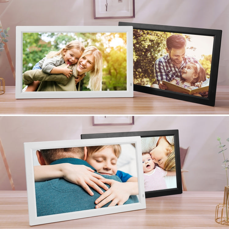 23.6 inch LED Display Digital Photo Frame with Holder & Remote Control, US Plug(White)