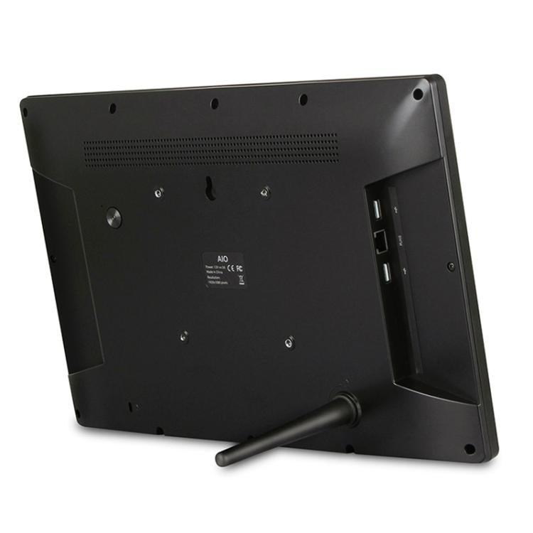 HSD-P537 Touch Screen All in One PC with Holder, 4GB+32GB, 15.6 inch Android 14 RK3576S Octa Core (Black)