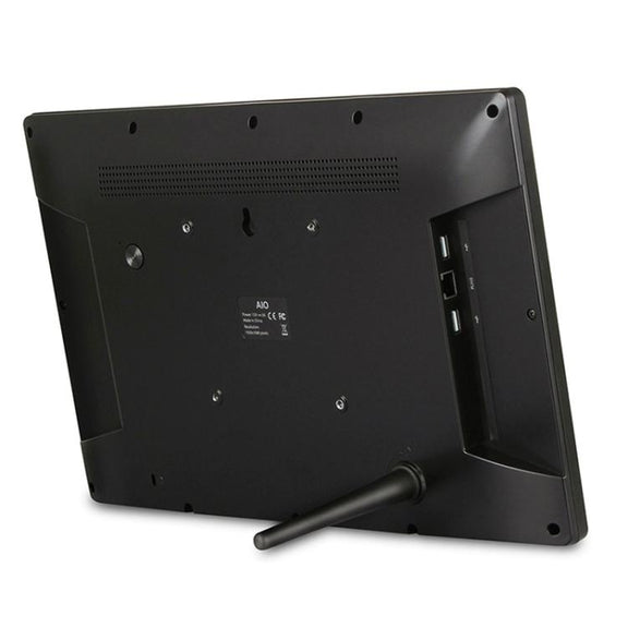 HSD-P537 Touch Screen All in One PC with Holder, 4GB+32GB, 15.6 inch Android 14 RK3576S Octa Core (Black)
