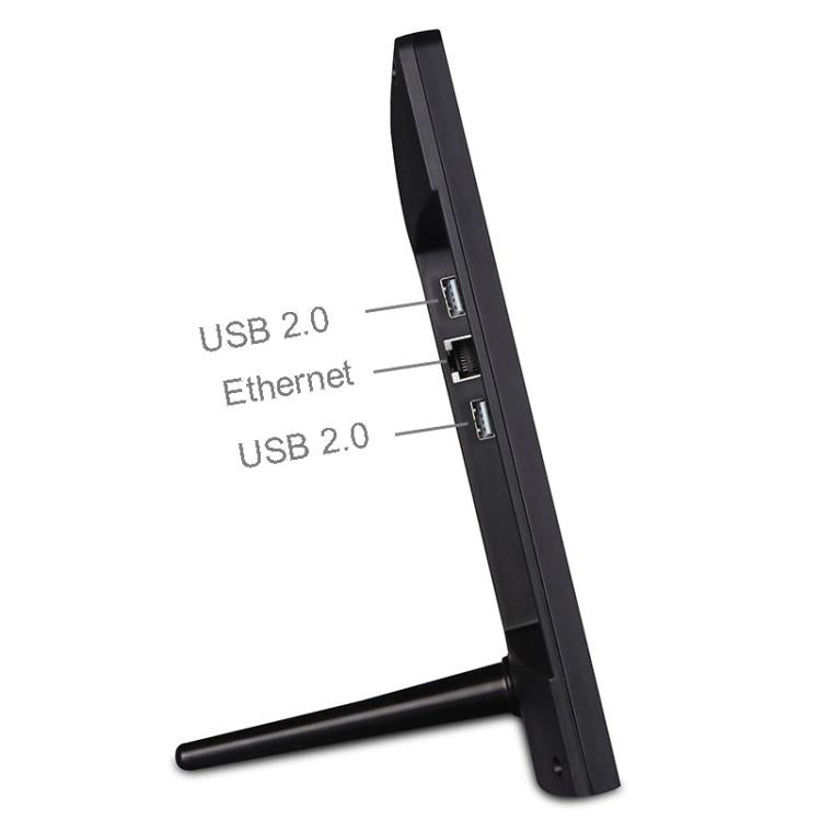 HSD-P537 Touch Screen All in One PC with Holder, 4GB+32GB, 15.6 inch Android 14 RK3576S Octa Core (Black)